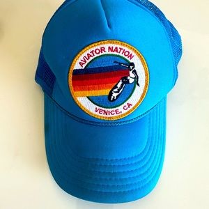 Aviator Nation SIGNATURE MALIBU VINTAGE NYLON TRUCKER HAT